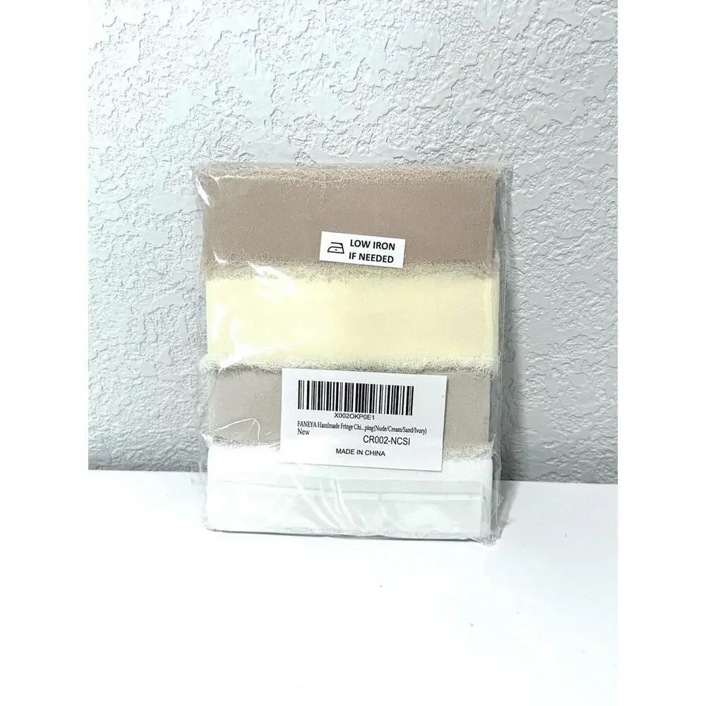 NEW Faneya Handmade Thank You Card Fringe Chiffon Ribbon Included Four Colors